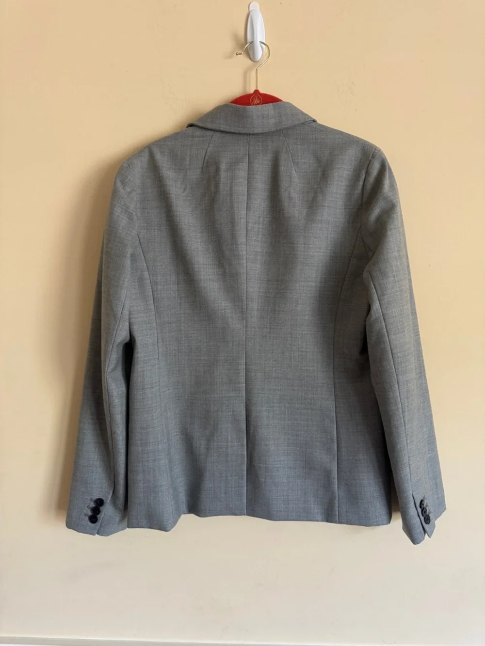 J. Crew Gray Two-Button‎ Women's Tailored Blazer Sz 8